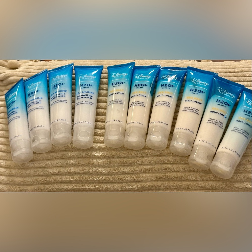 Disney H2O+ Beauty Marine and Oasis Body Lotion and Conditioner (Lot of 9)